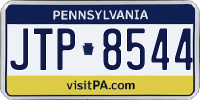 PA license plate JTP8544