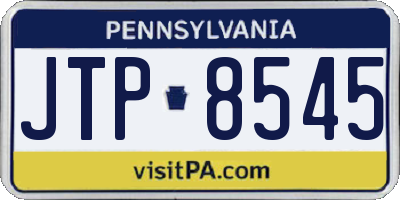 PA license plate JTP8545
