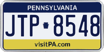 PA license plate JTP8548