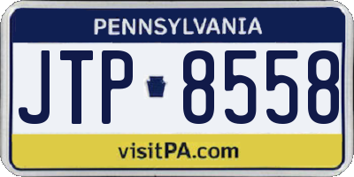 PA license plate JTP8558