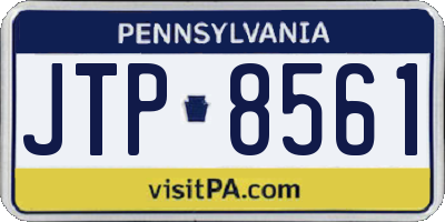 PA license plate JTP8561