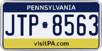 PA license plate JTP8563