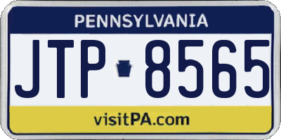 PA license plate JTP8565