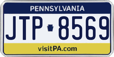 PA license plate JTP8569