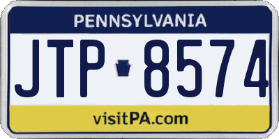 PA license plate JTP8574