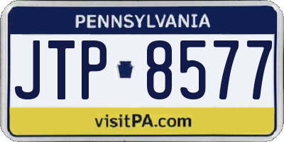 PA license plate JTP8577