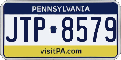 PA license plate JTP8579
