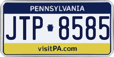 PA license plate JTP8585