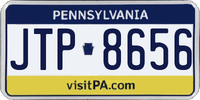 PA license plate JTP8656