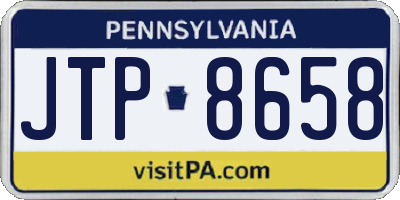 PA license plate JTP8658
