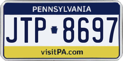 PA license plate JTP8697