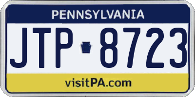 PA license plate JTP8723
