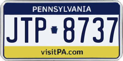 PA license plate JTP8737