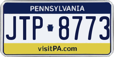 PA license plate JTP8773