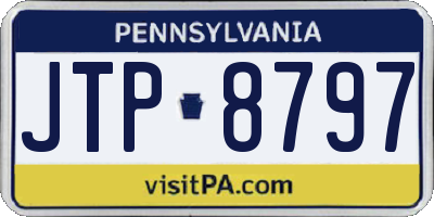 PA license plate JTP8797