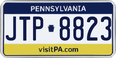 PA license plate JTP8823