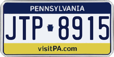 PA license plate JTP8915