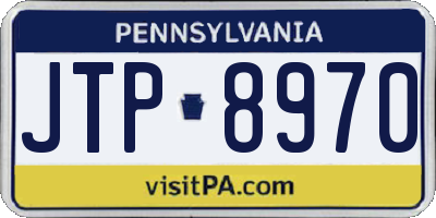 PA license plate JTP8970
