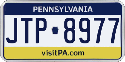 PA license plate JTP8977