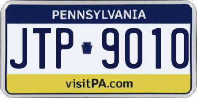PA license plate JTP9010