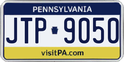 PA license plate JTP9050