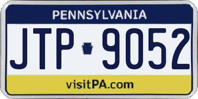PA license plate JTP9052