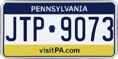 PA license plate JTP9073