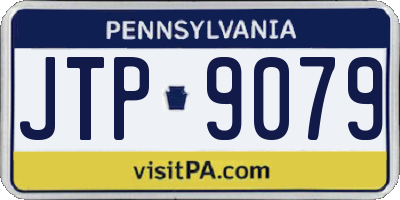 PA license plate JTP9079
