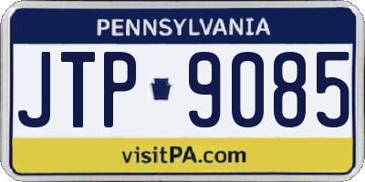 PA license plate JTP9085