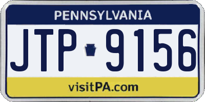 PA license plate JTP9156