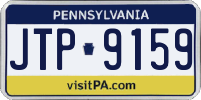 PA license plate JTP9159