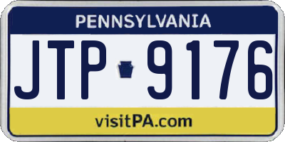 PA license plate JTP9176