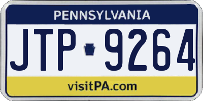 PA license plate JTP9264