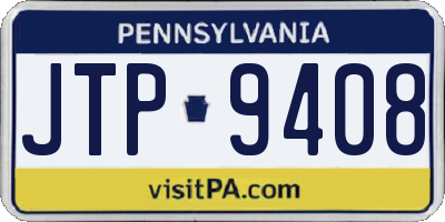 PA license plate JTP9408