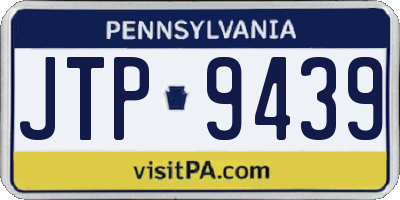 PA license plate JTP9439