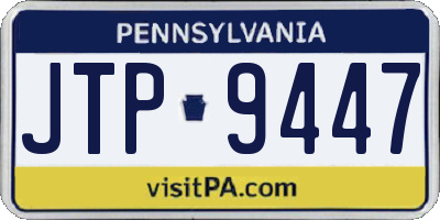 PA license plate JTP9447