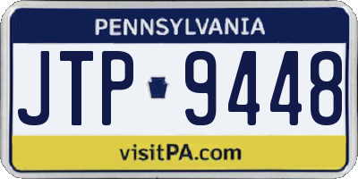 PA license plate JTP9448