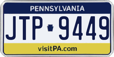 PA license plate JTP9449