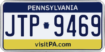 PA license plate JTP9469
