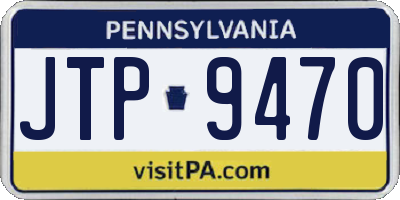 PA license plate JTP9470