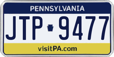 PA license plate JTP9477