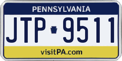 PA license plate JTP9511