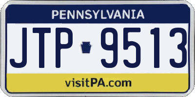 PA license plate JTP9513