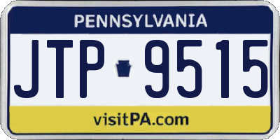 PA license plate JTP9515