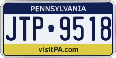 PA license plate JTP9518