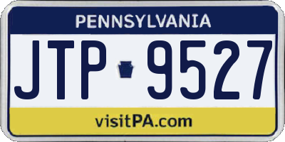 PA license plate JTP9527