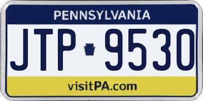PA license plate JTP9530