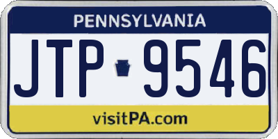 PA license plate JTP9546
