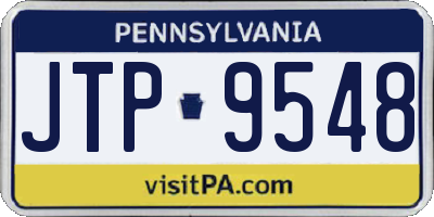 PA license plate JTP9548