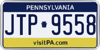 PA license plate JTP9558